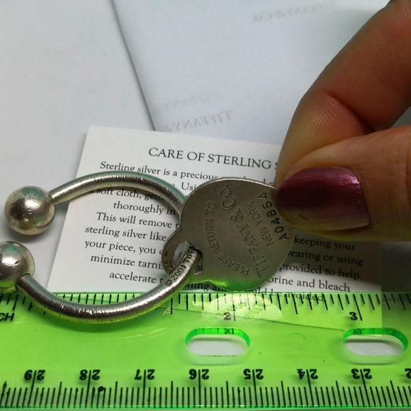 Tiffany & CO Sterling Sterling Silver Horseshoe 🗝️ Key Ring chain ❤️ Gift 🎁 - Picture 6 of 6